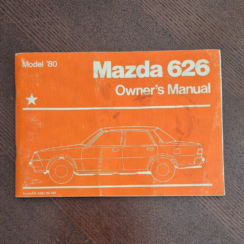 Vintage Original 1980 Mazda 626 Owner's Manual